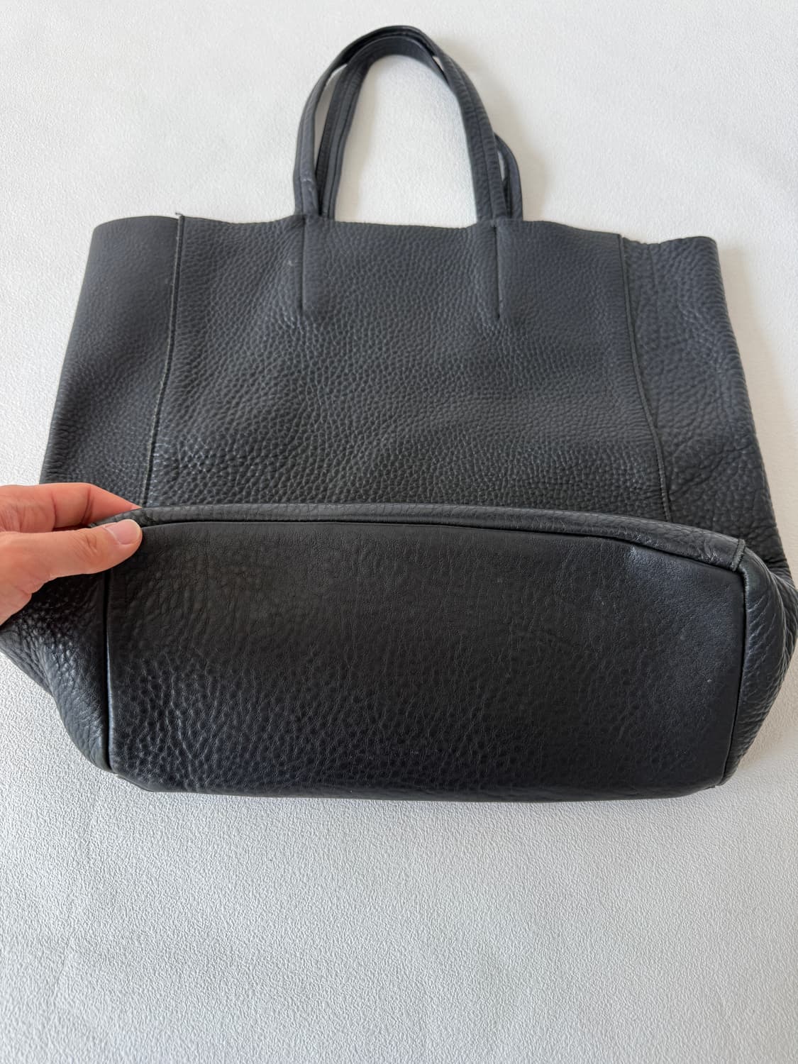 Pre owned 레더 토트백 상품이미지4