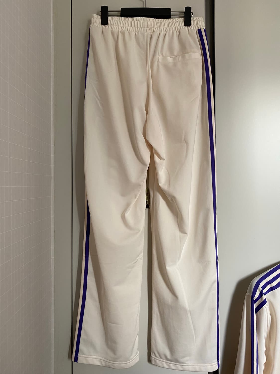 새상품) 아디다스 남녀공용 BB트랙팬츠-화이트퍼플 상품이미지3