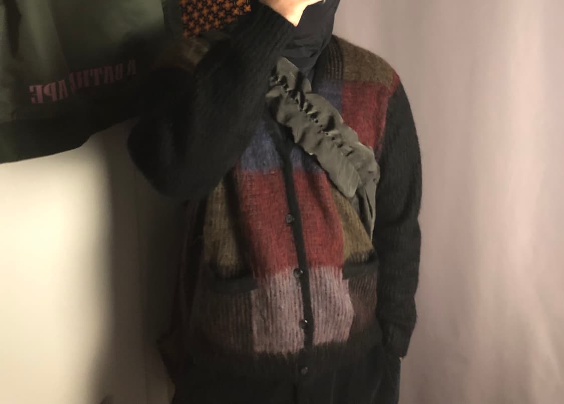 슈프림 브러쉬드 그리드 가디건 상품이미지6