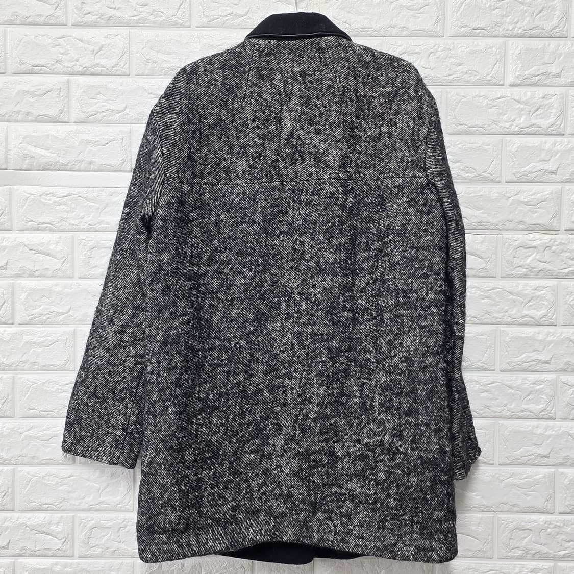 택포) 한섬 시스템 캐시미어 체크 코트 M 상품이미지4