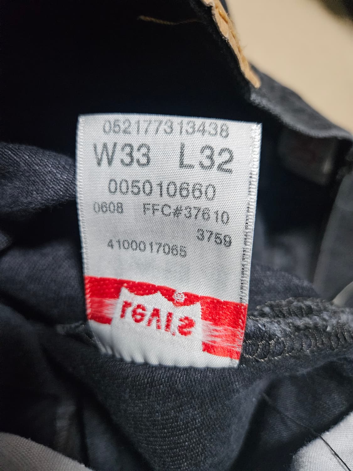 00s levis 501 33x32 리바이스 블랙진 흑청 상품이미지8