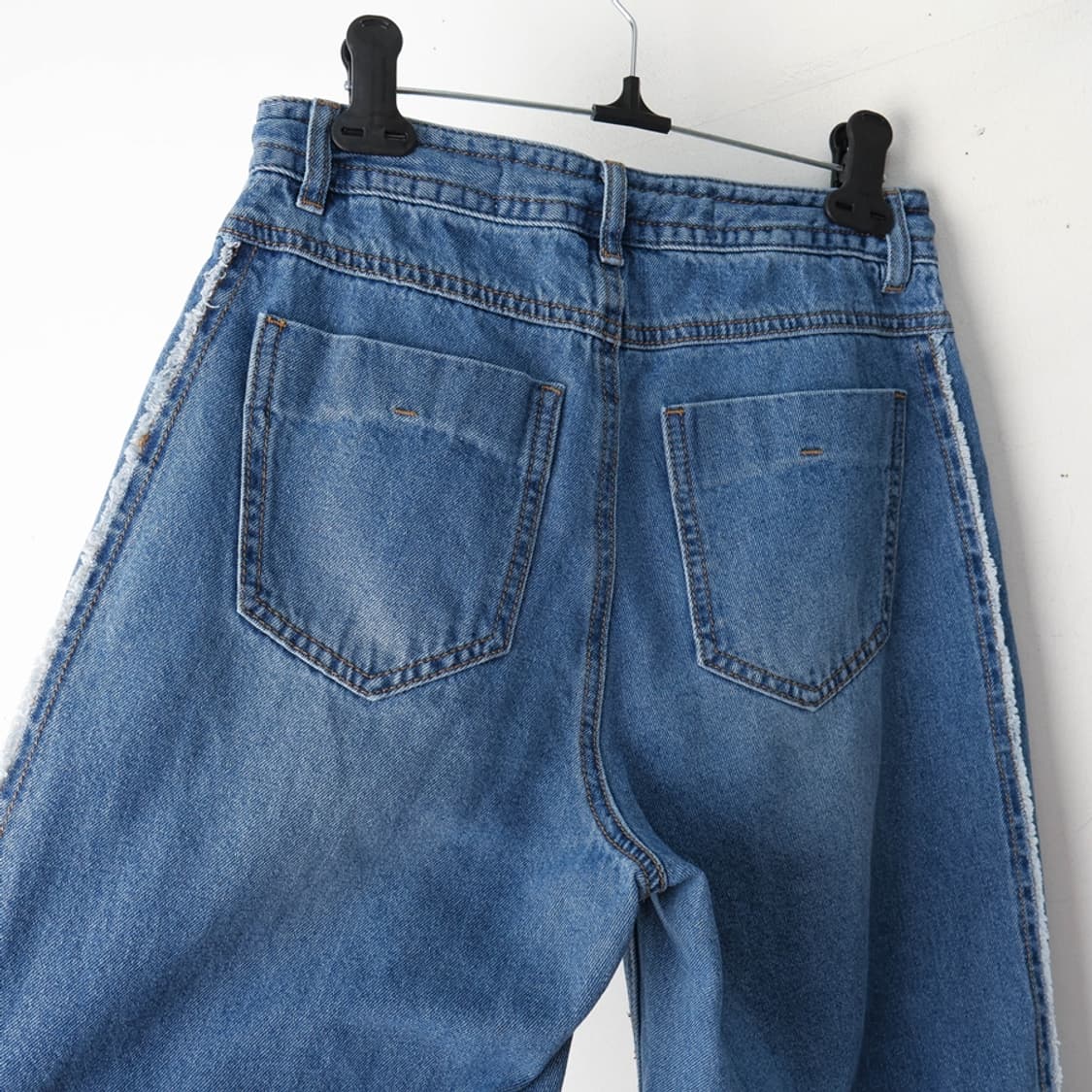 25/쥬시쥬디 J라운드 트리밍 와이드 데님팬츠  상품이미지3