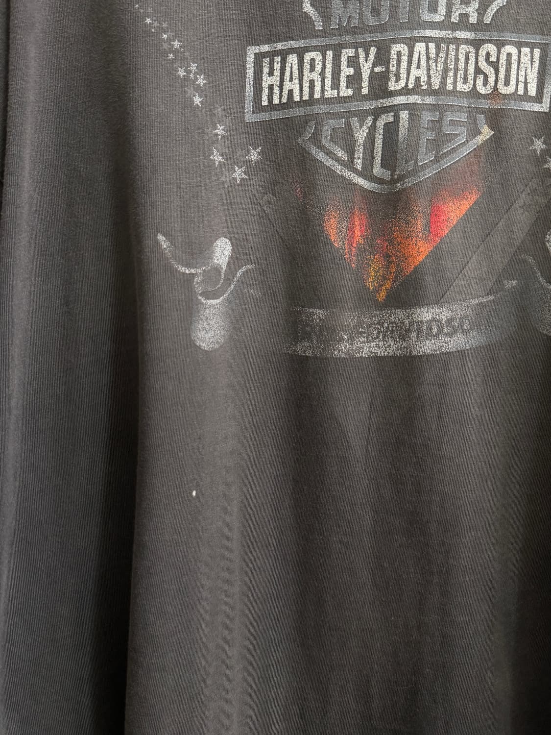 [4XL]90's 할리데이비슨 Made in USA 빈티지 페이딩 티셔츠 상품이미지5