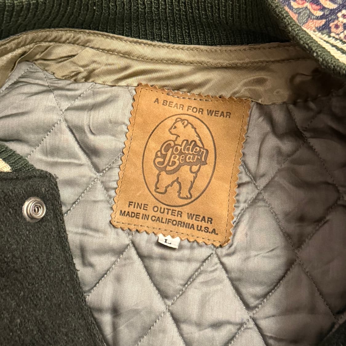 [L] 골든베어 바시티 자켓 상품이미지2