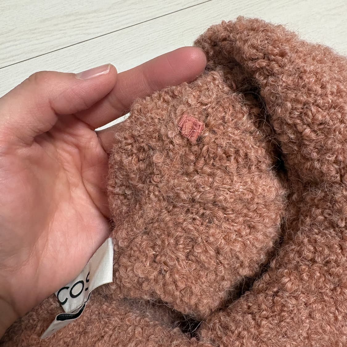 COS 코스 스프레드 컬러 텍스처드 알파카 가디건 라이트 오렌지 상품이미지6