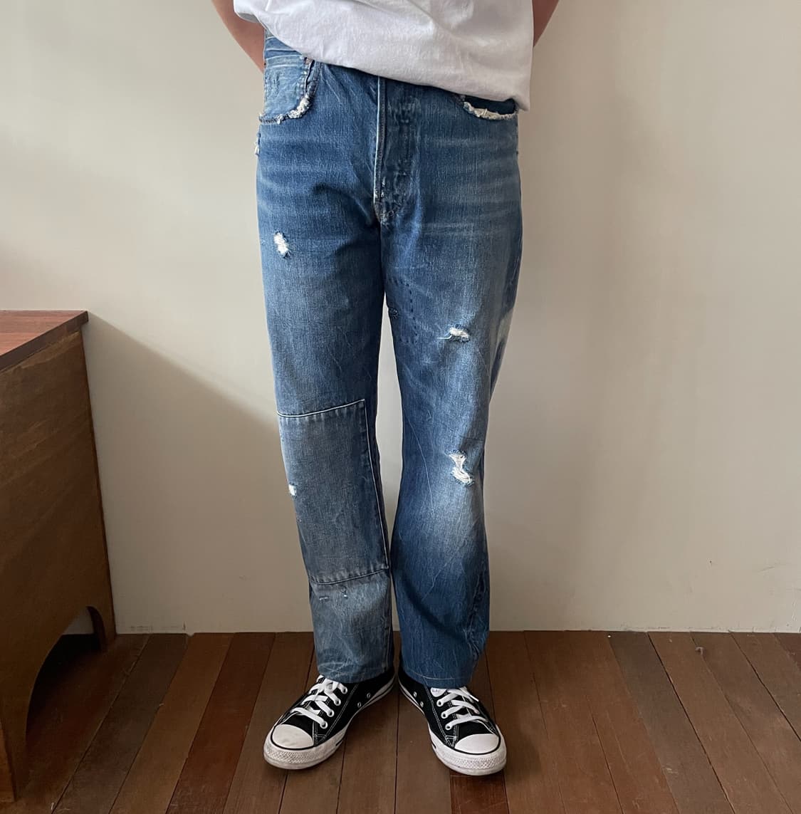 리바이스 LVC 47501 패치워크 청바지 상품이미지1