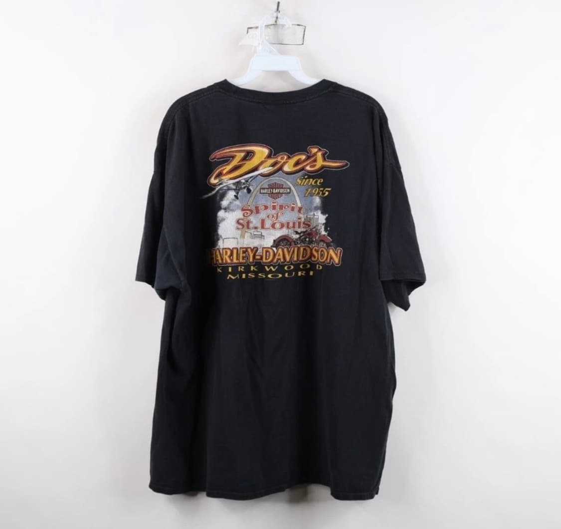 빈티지 할리데이비슨 반팔 티셔츠 2XL 상품이미지2