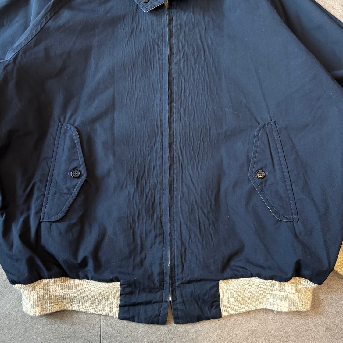 빈티지 네이비, 베이지 양면 코튼 자켓  상품이미지7