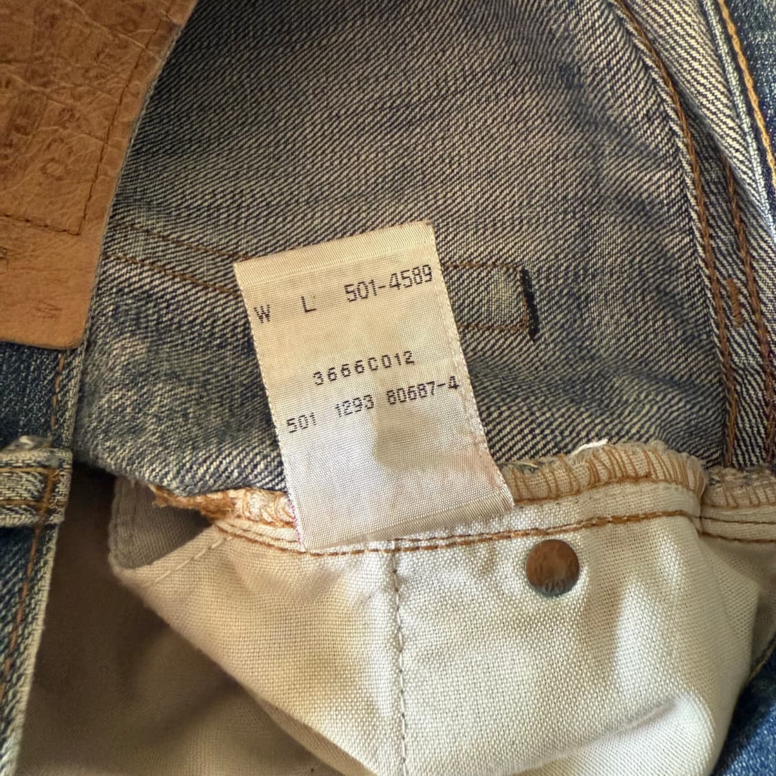 [38x34] levi's  90' 리바이스 501 데님팬츠 상품이미지5