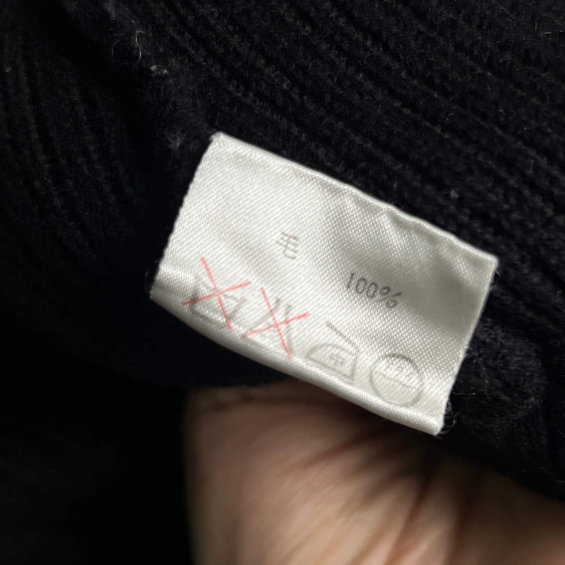 Des pres 블랙 울 니트 집업 상품이미지8