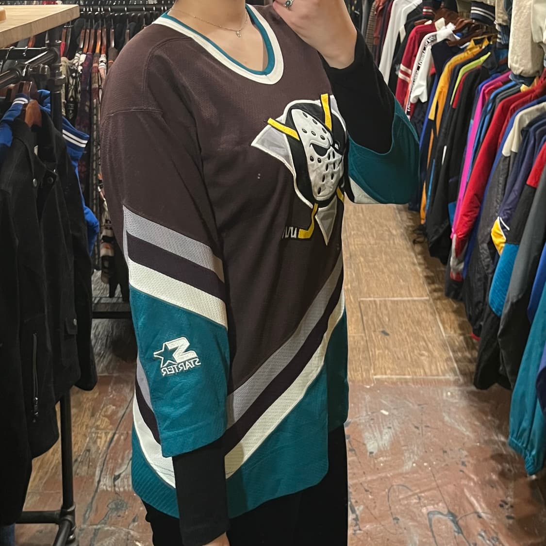 [HI] NHL 스타터 애너하임 마이티 덕스 져지 브라운 상품이미지3