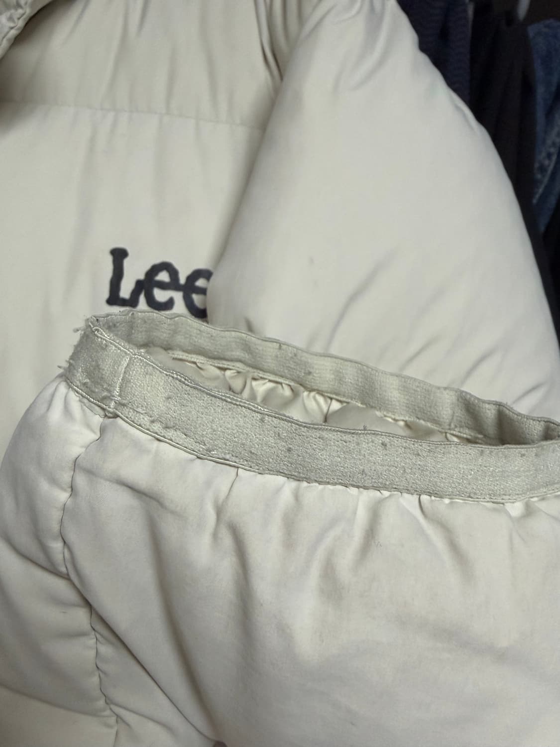 Lee 트위치로고 숏패딩 크림 L 상품이미지3