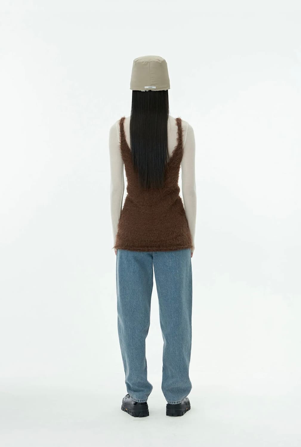 AMOMENTO 아모멘토 샤기 니트 원피스 상품이미지2