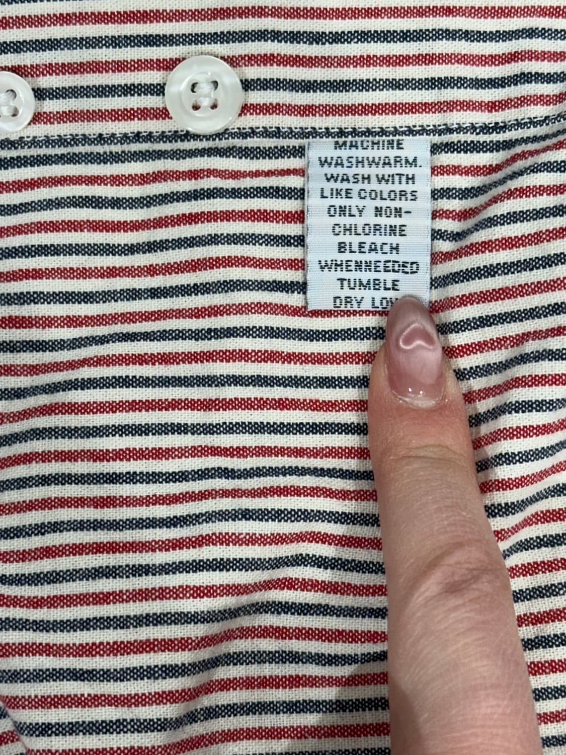 랄프 로렌 레드 스트라이프 오버핏 카라 반팔 셔츠 L 상품이미지8