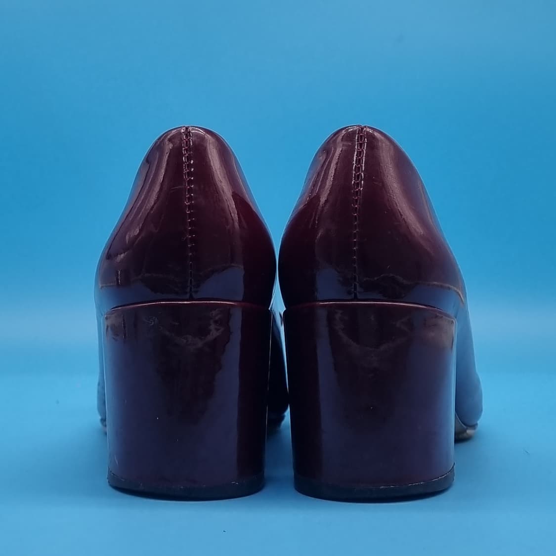 oo 페라가모 버건디 여성펌프스 힐7 240 굽6 상품이미지4