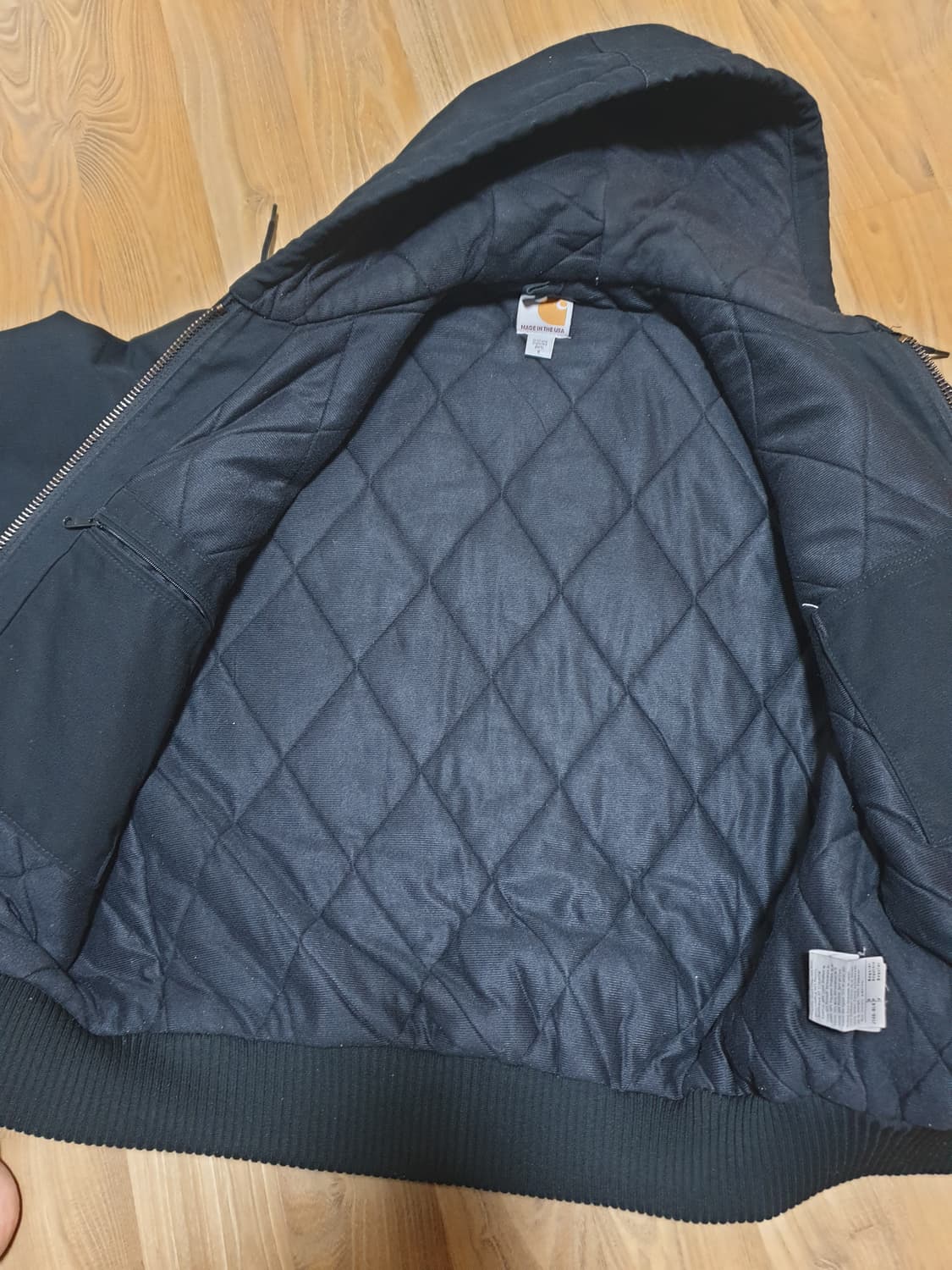 칼하트 j140 us 덕 액티브 자켓 블랙 상품이미지7