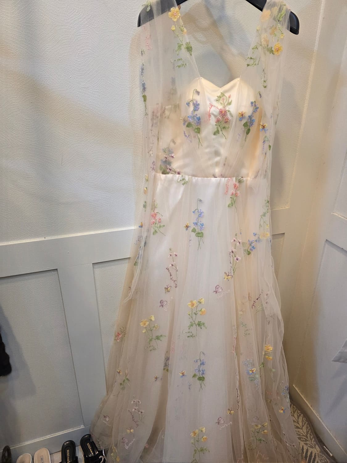 플라워 자수 롱 원피스 상품이미지2