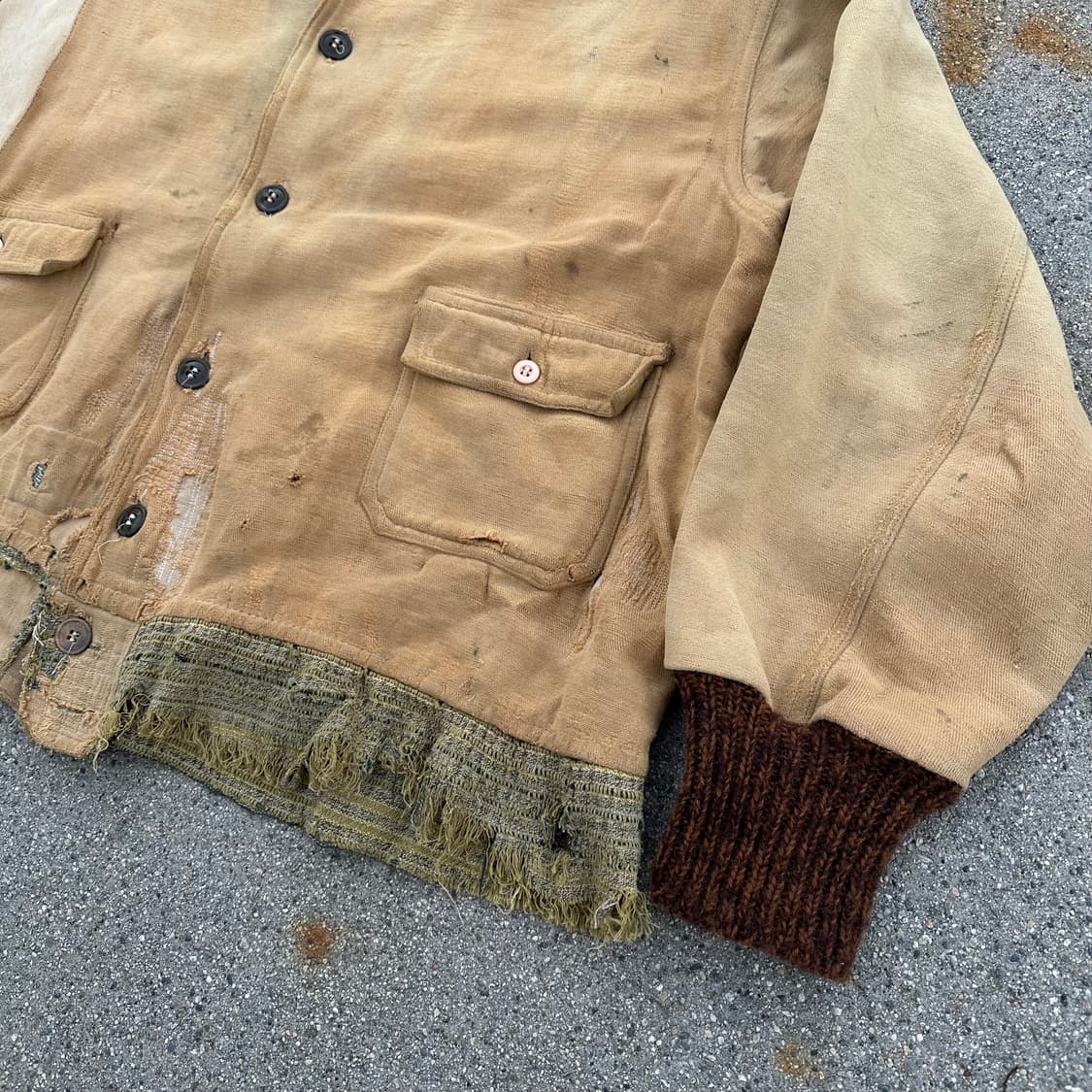 1930s Vintage Moleskin Work Jacket 상품이미지5
