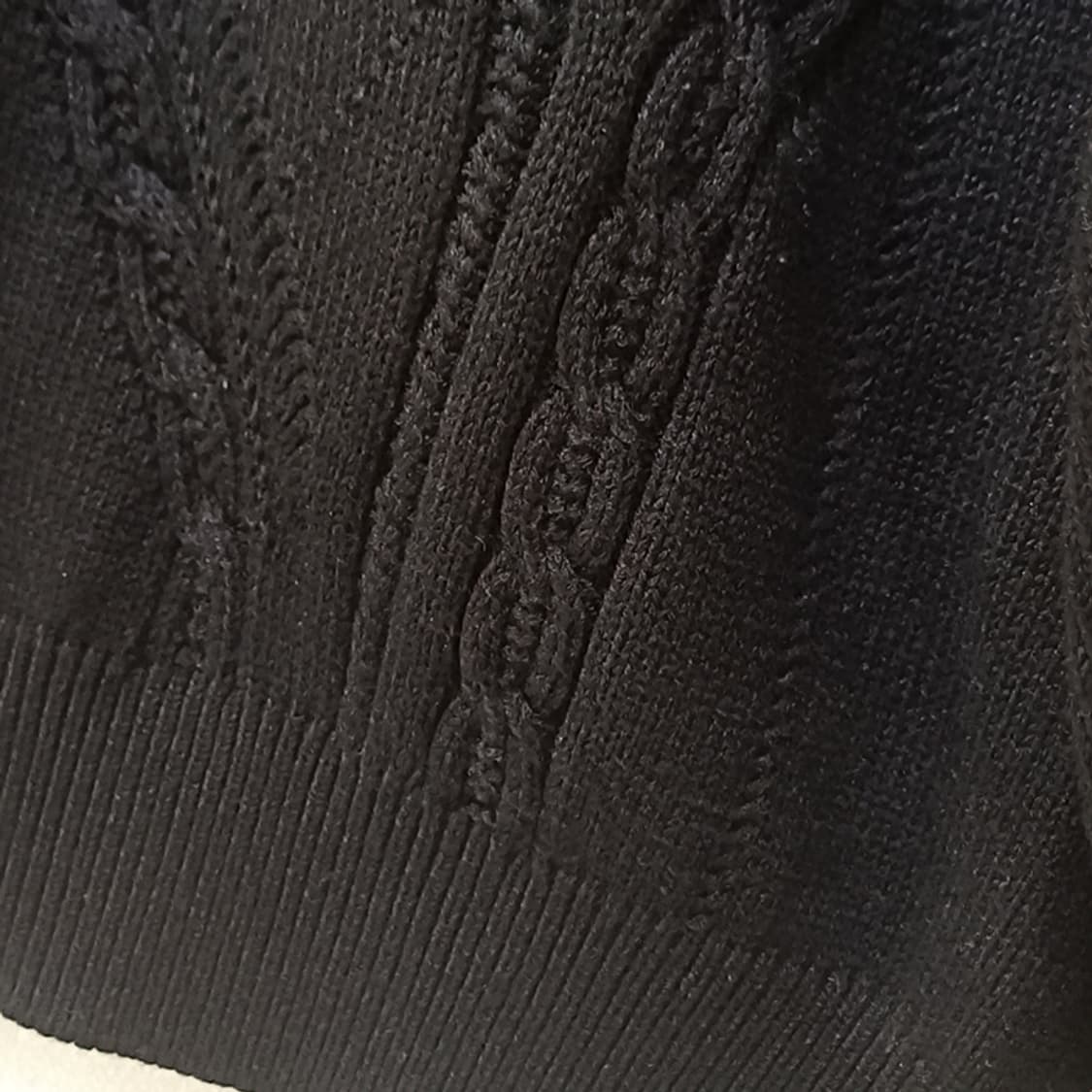 레드옥스 도톰 아우터 반목 니트 남성 루즈 L 반폴라 블랙 사랑봉봉 상품이미지6