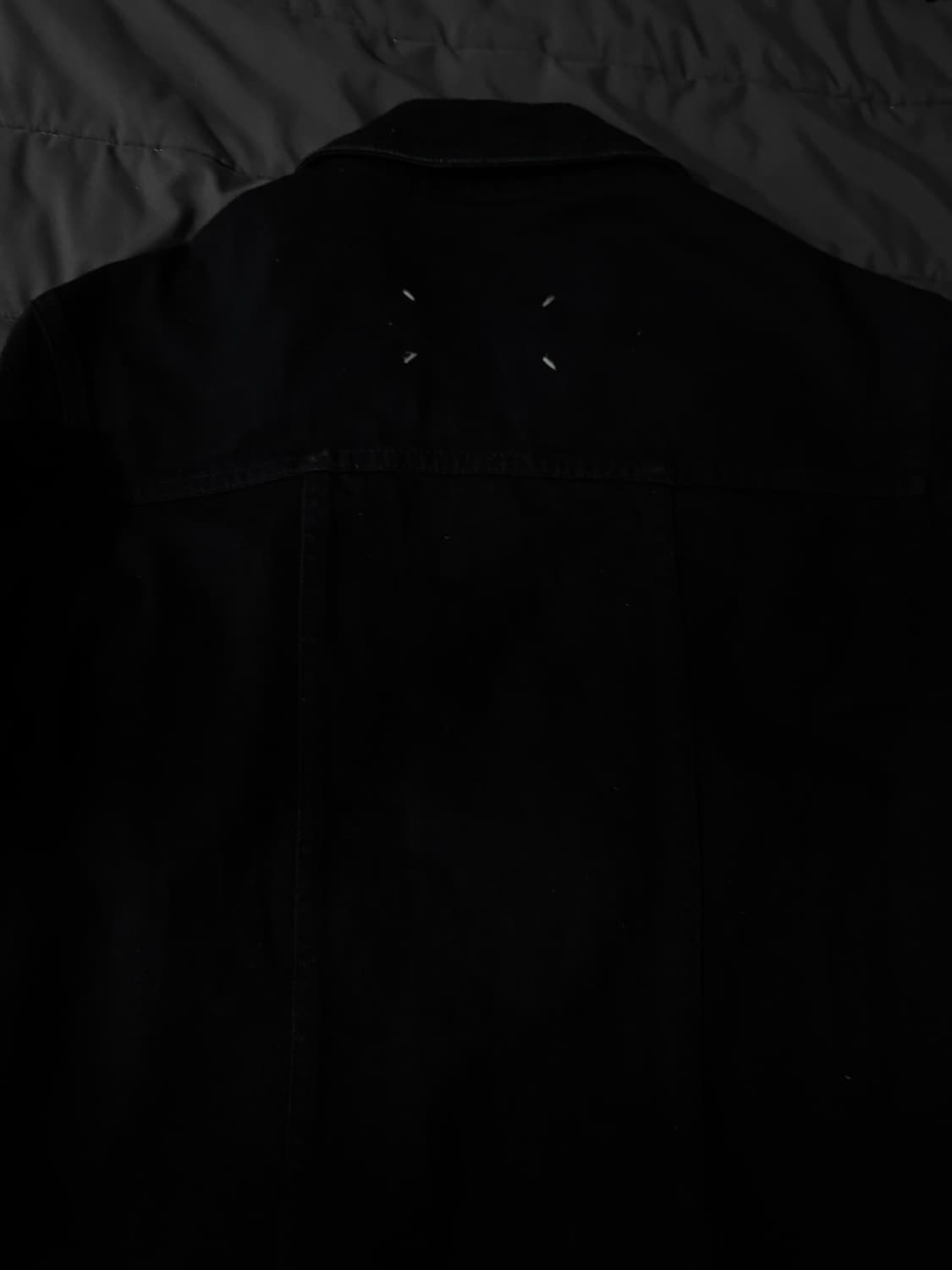 메종 마르지엘라 백스티치 블랙 데님자켓 흑청 트러커 블루종 아카이브 상품이미지2