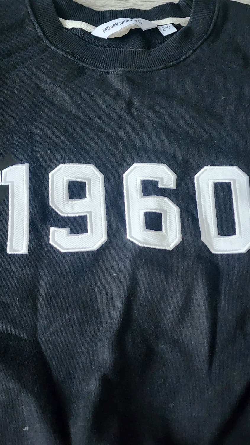 유니폼브릿지 1960 맨투맨 블랙 2XL 상품이미지2