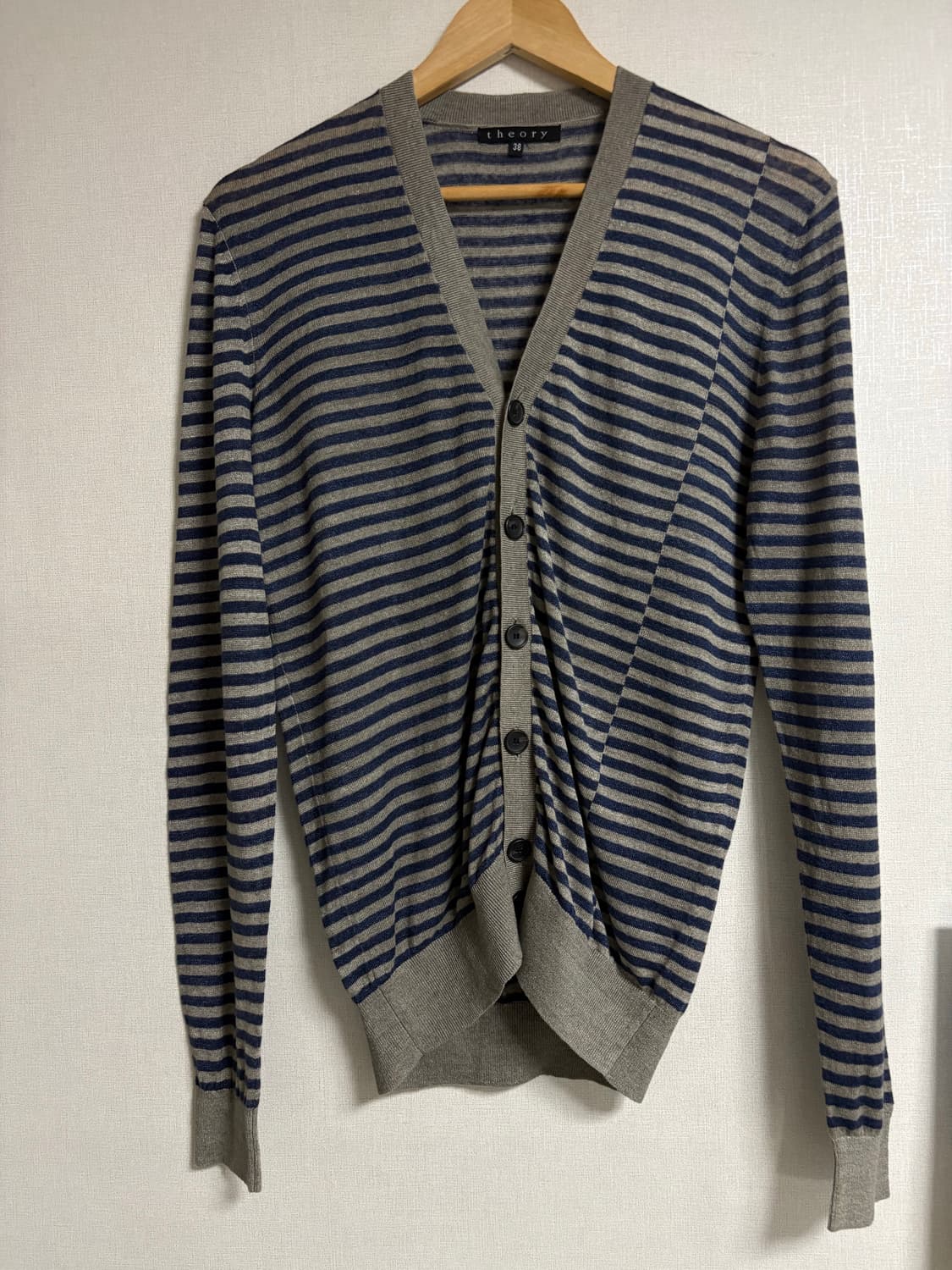 Theory 스트라이프 리넨 가디건 상품이미지1