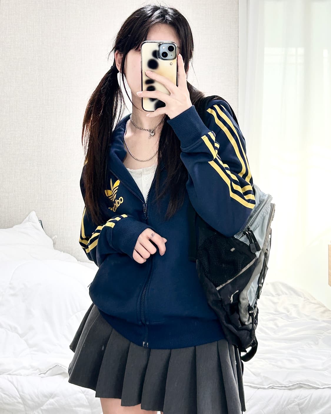 아디다스 플락 네이비 후드 져지 상품이미지2