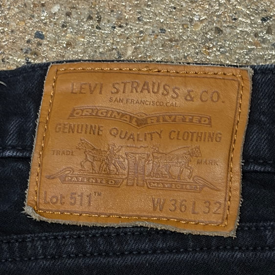 미국 빈티지 리바이스 511 스판 블랙진 흑청 청바지 상품이미지9