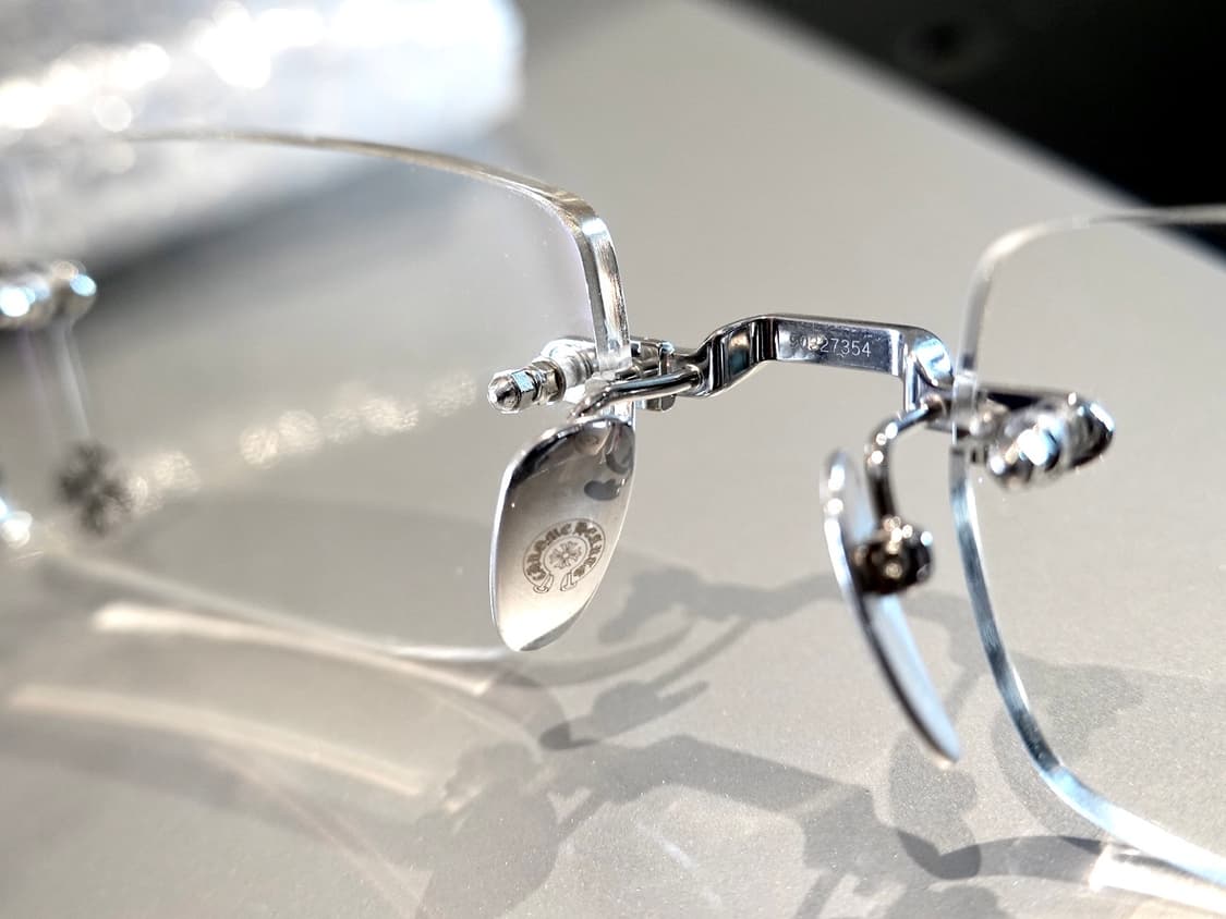 크롬하츠 소퍼스2 샤이닝 실버 무테 안경 상품이미지8