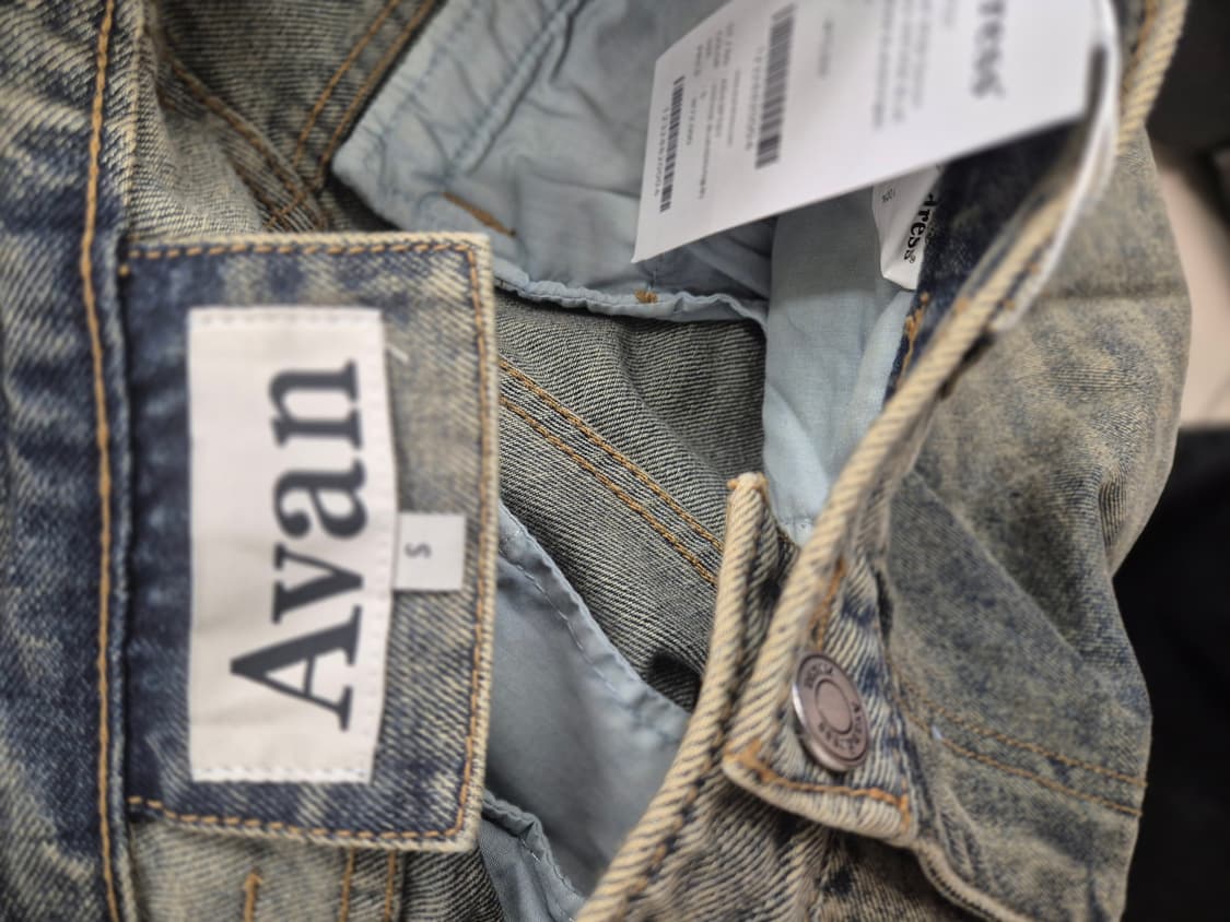 Avandress 빈티지 워싱 와이드 데님 팬츠 S사이즈새상품 상품이미지5