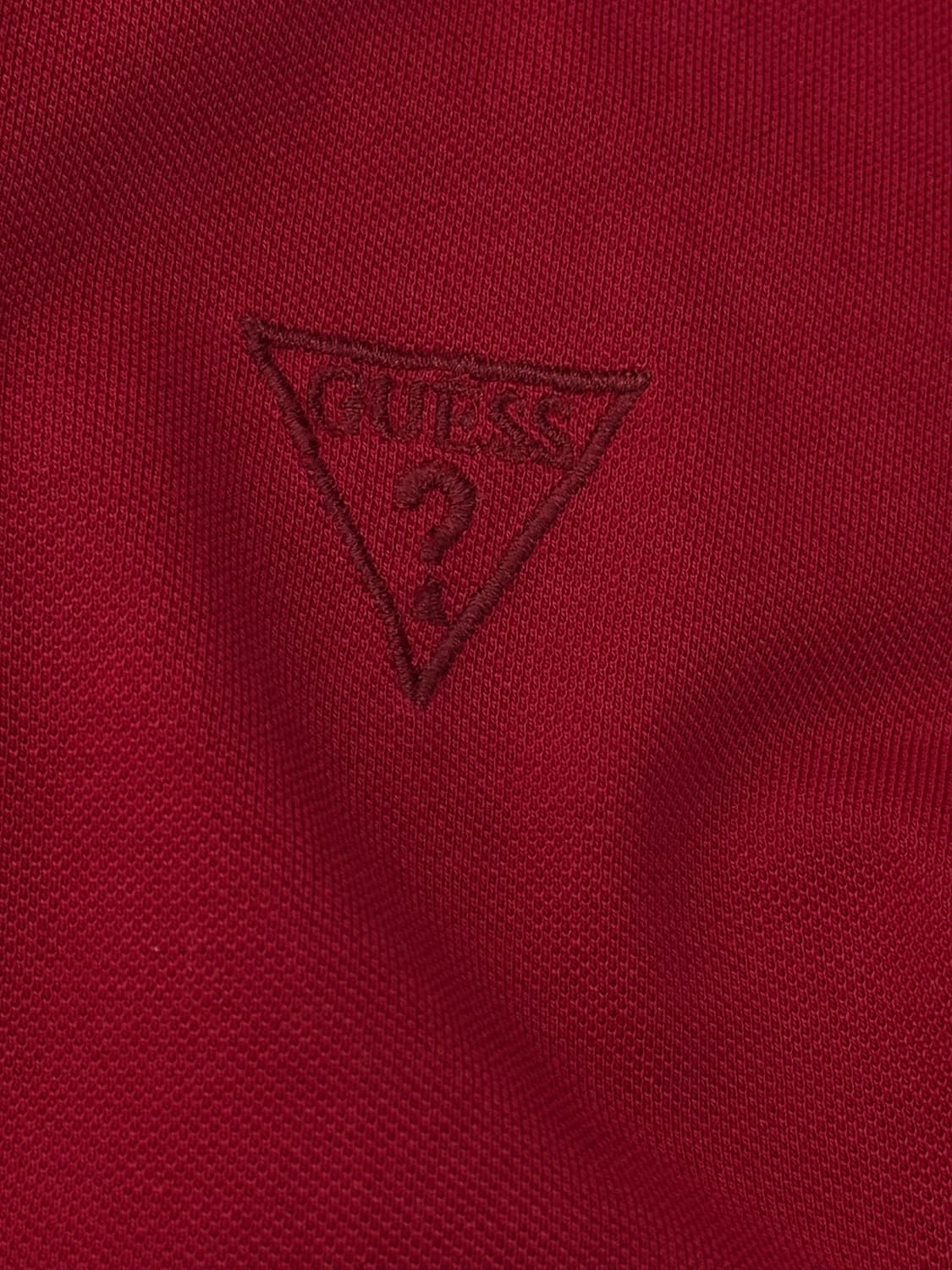 게스 guess 카라 레트로 카라 레드 xs 반팔티셔츠 상품이미지5