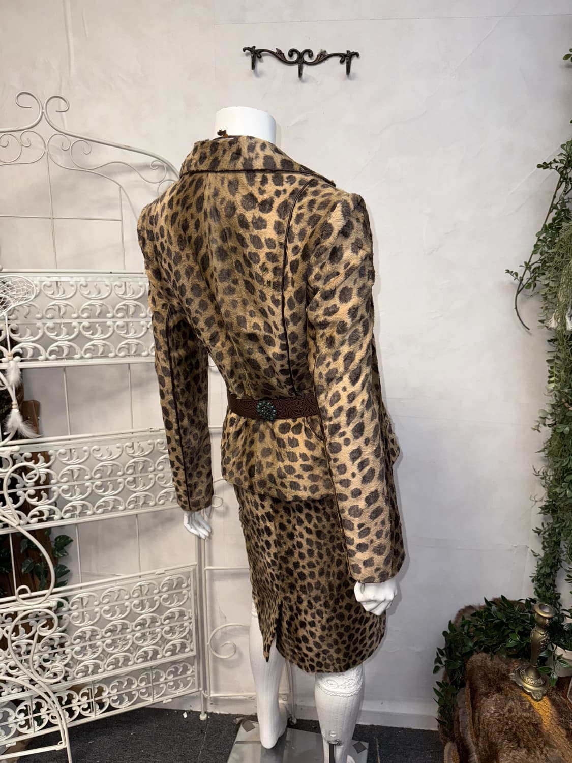 Brown leopard fur jk/sk setup 상품이미지4