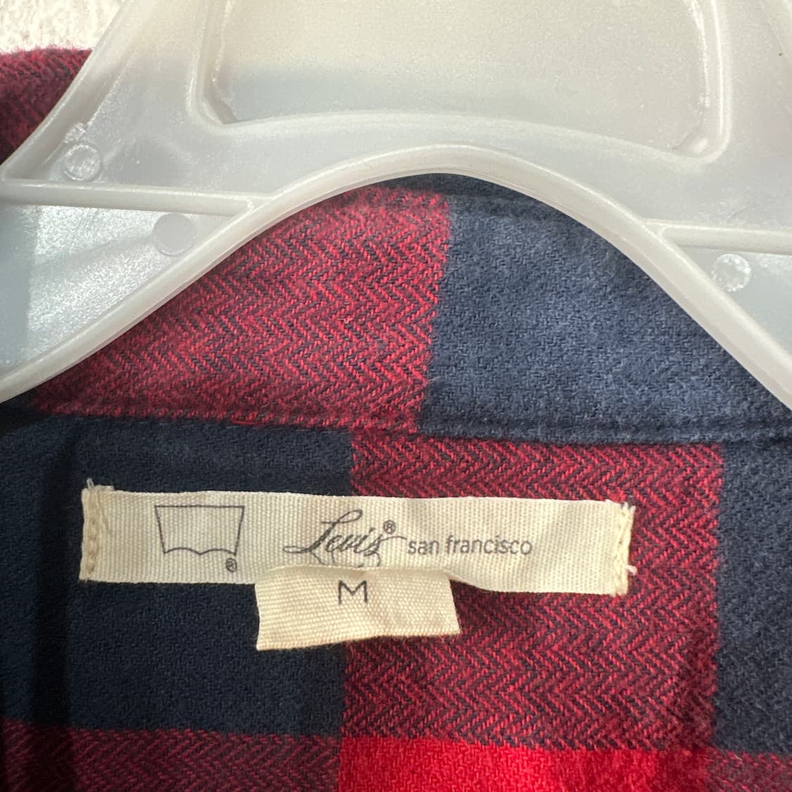 리바이스 웨스턴 체크 롱셔츠 여성M 상품이미지3