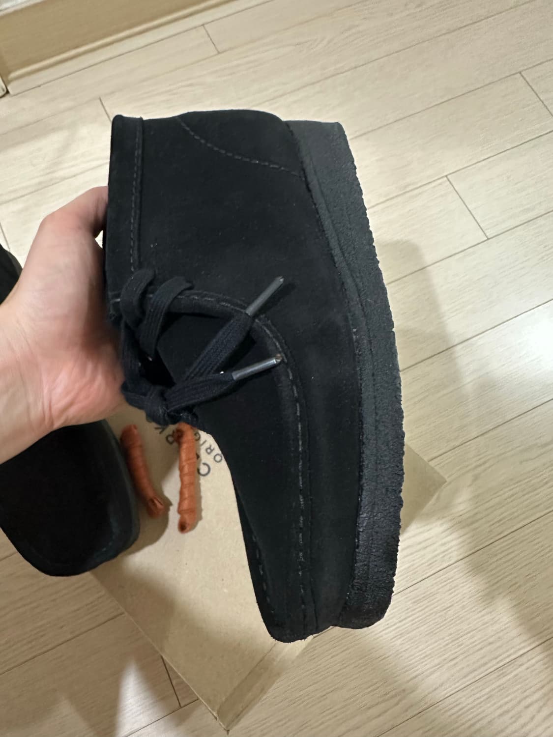 클락스 왈라비 부츠 우먼스 블랙 상품이미지4