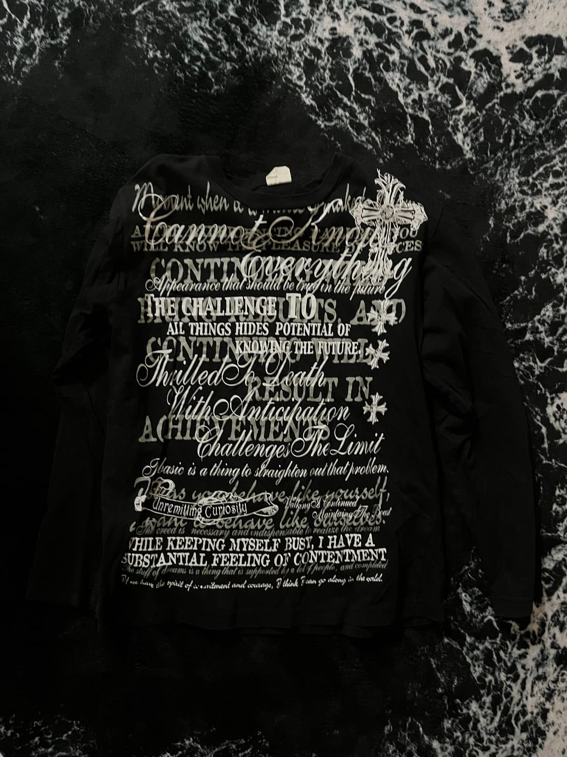 펑크 레터링 롱슬리브 상품이미지1