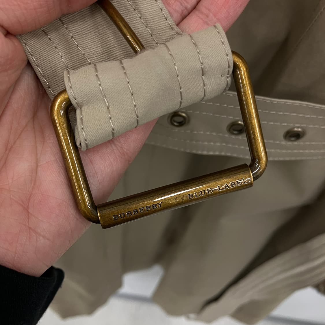 버버리 블루라벨 더블 브레스트 트렌치 코트 36 상품이미지6