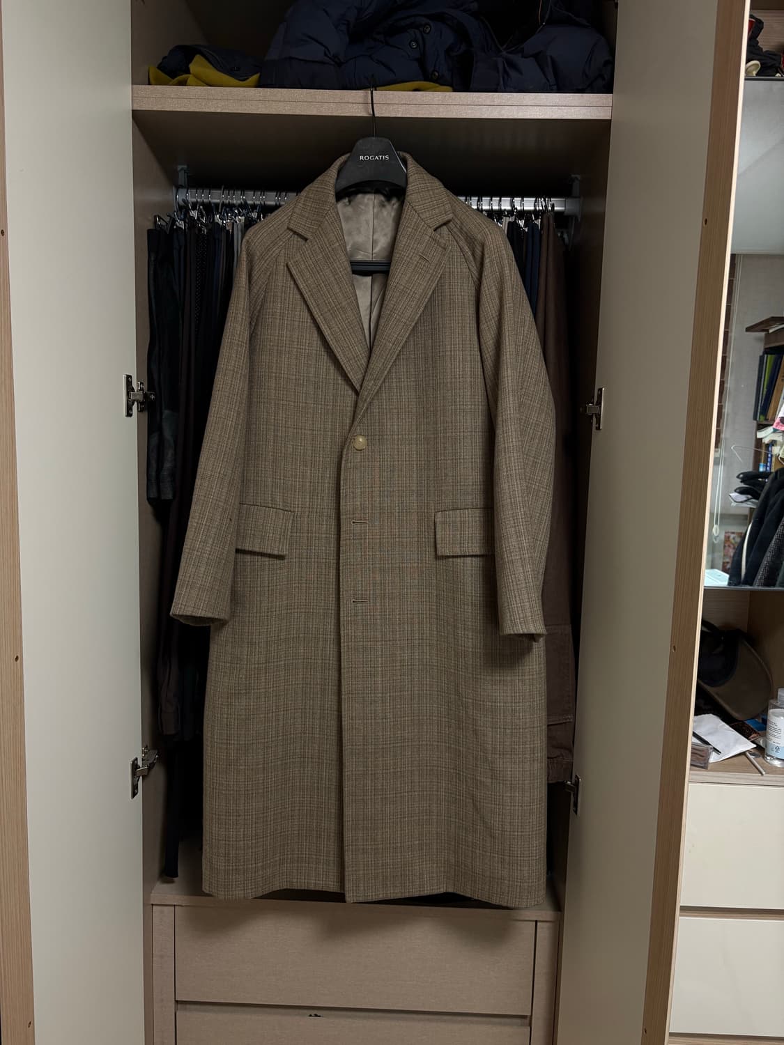 오라리 20aw 체스터필드 코트 상품이미지1