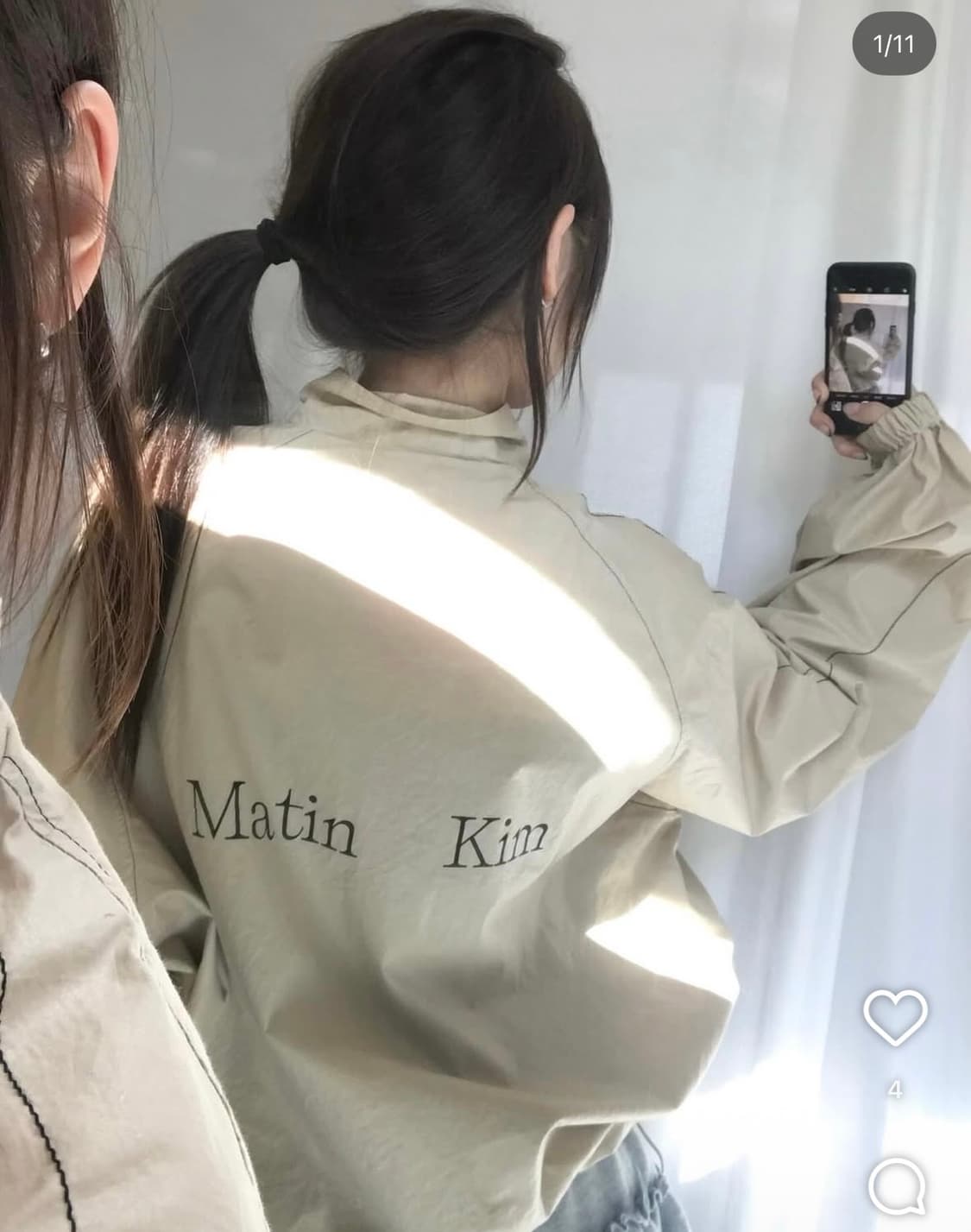 마땡킴 베이지 코튼 투웨이 자켓 상품이미지1