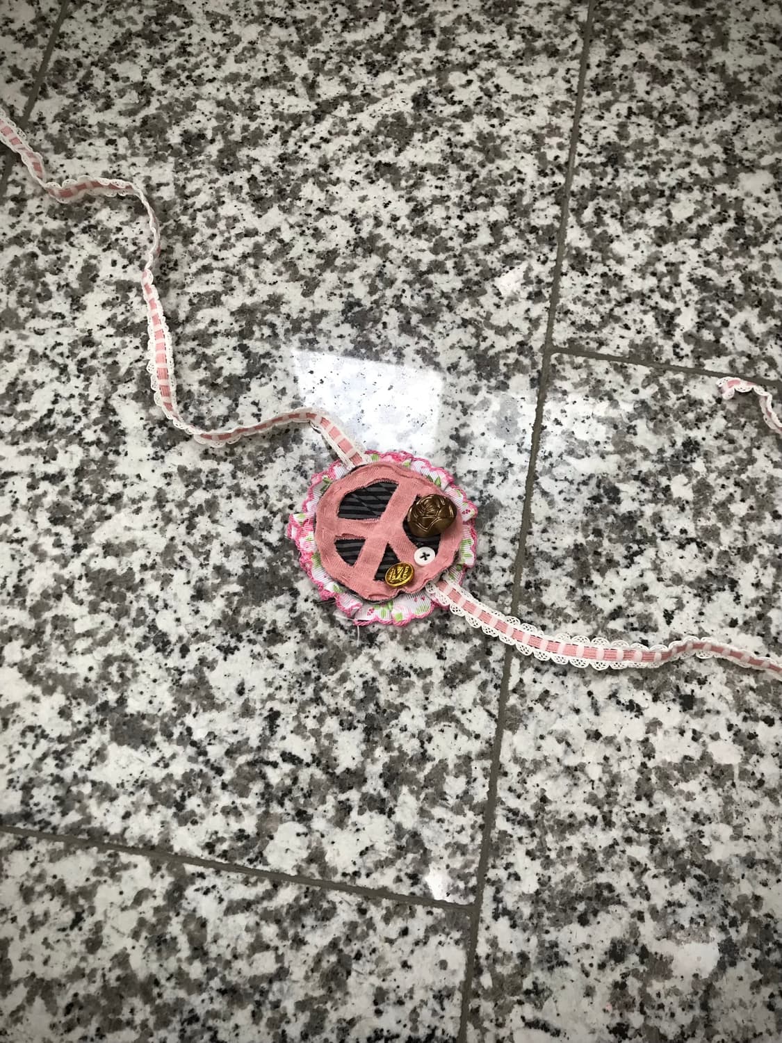 Peace Floral Eye Patch & Necklace 상품이미지4