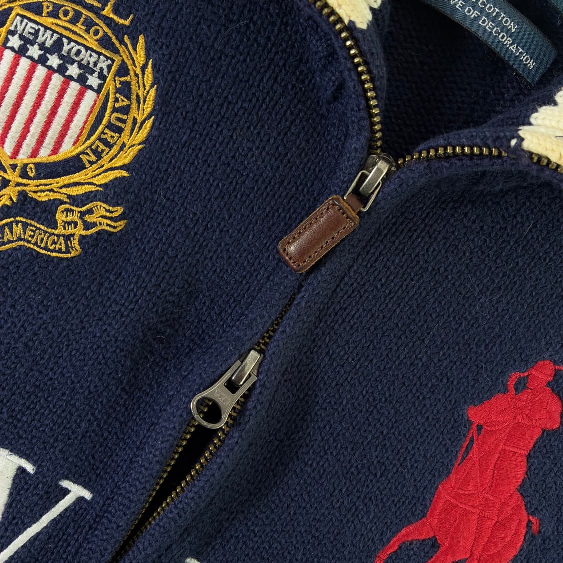 Polo  폴로 랄프로렌 치프키프 뉴욕 빅포니 투웨이 니트집업 상품이미지4