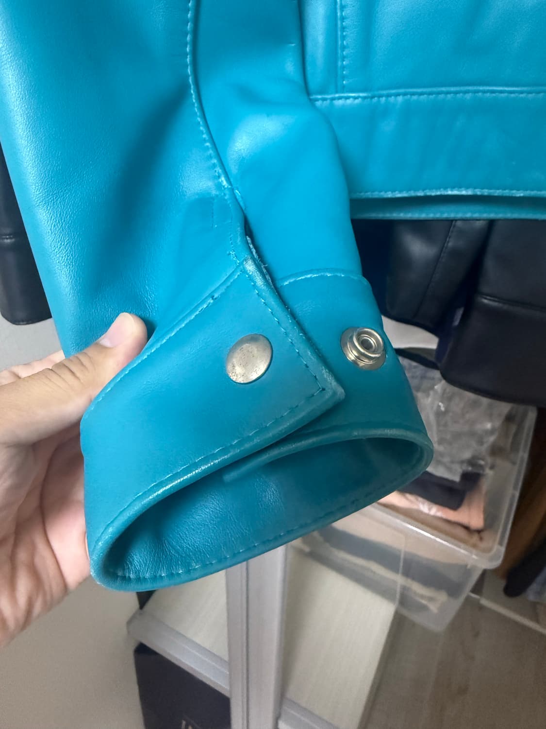 루이스레더 988 소가죽, 터콰이즈 레귤러 38사이즈 상품이미지3