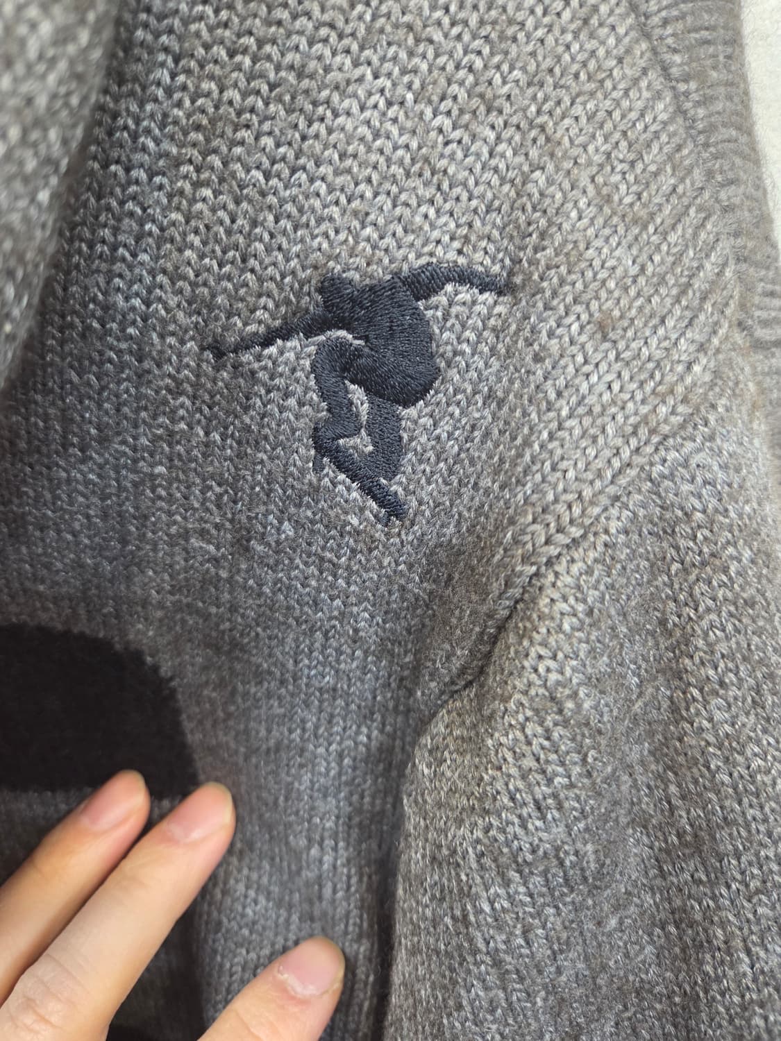 푸부 후부 올드스쿨 빈티지 스케이드보드 니트 후드집업 L 상품이미지7