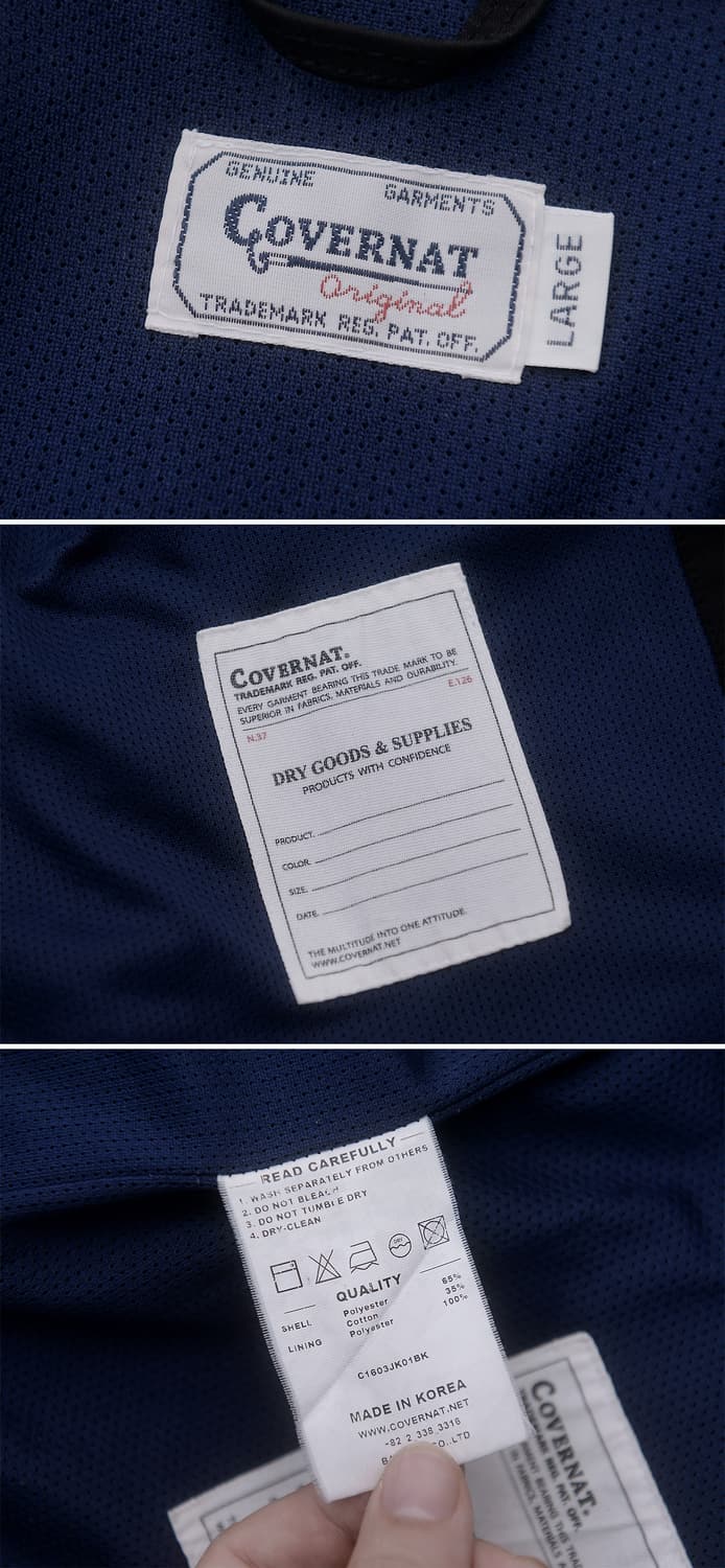 커버낫 포네틱 코드 하드쉘 트윌 코치 버튼 자켓 (L / 100+) 상품이미지10