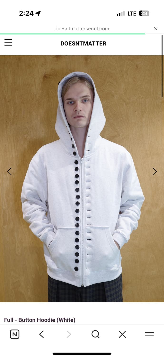 doesnmatter fullbutton hoodie 상품이미지1