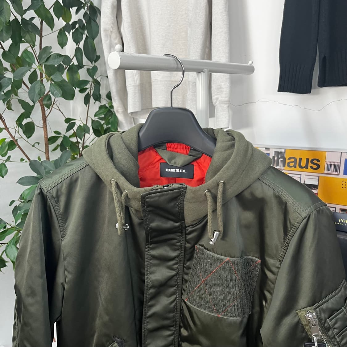 디젤 Ma-1 레이어드 야상 자켓 M 상품이미지2