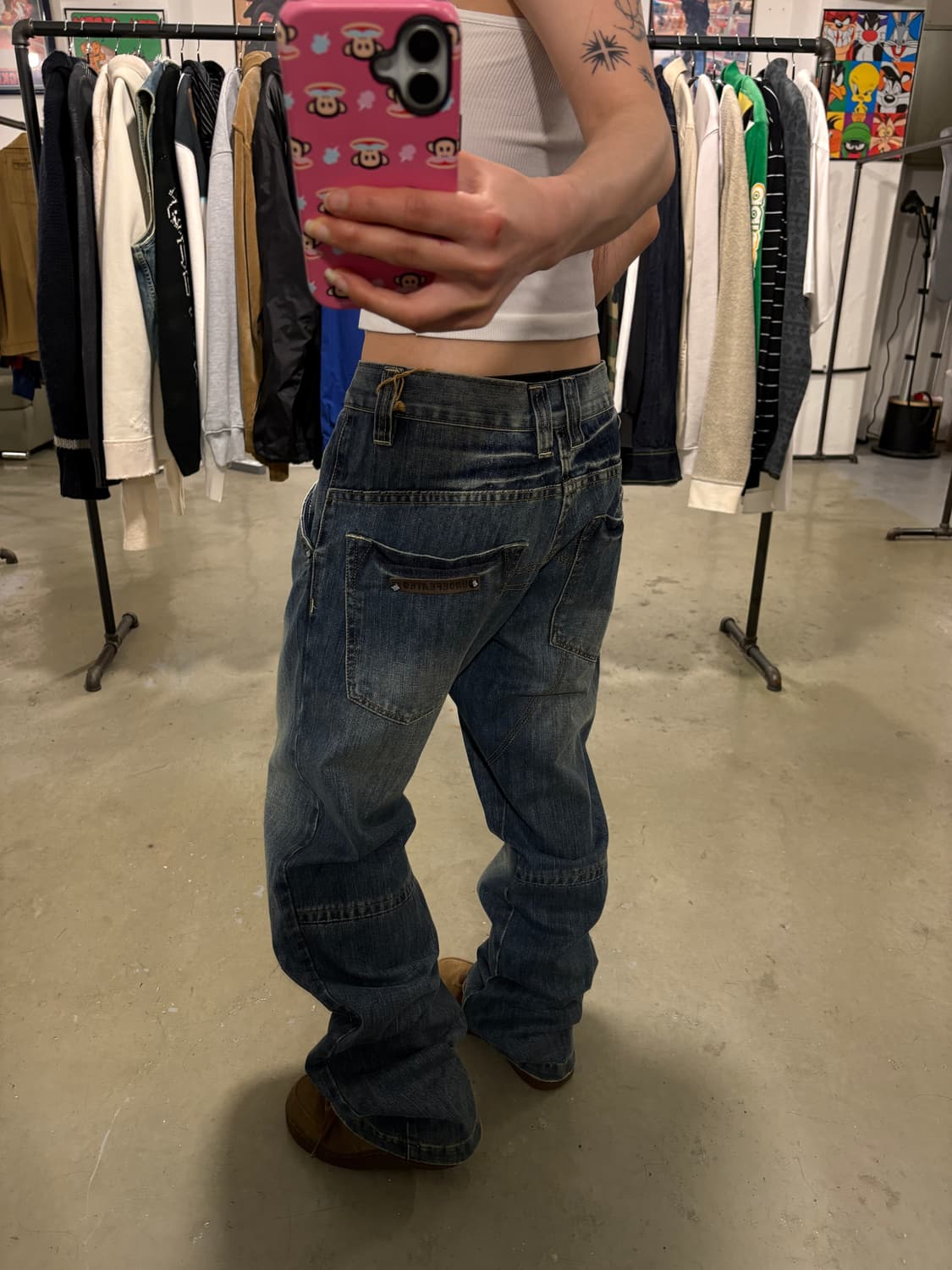 언디핏 새상품 데님팬츠 상품이미지10