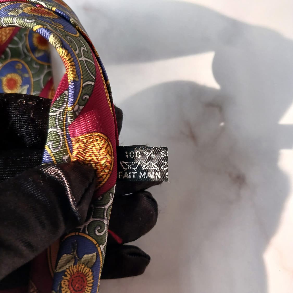 디올 실크 레드 빈티지 오너먼트 넥타이 9.8cm A등급 A19082
 상품이미지9