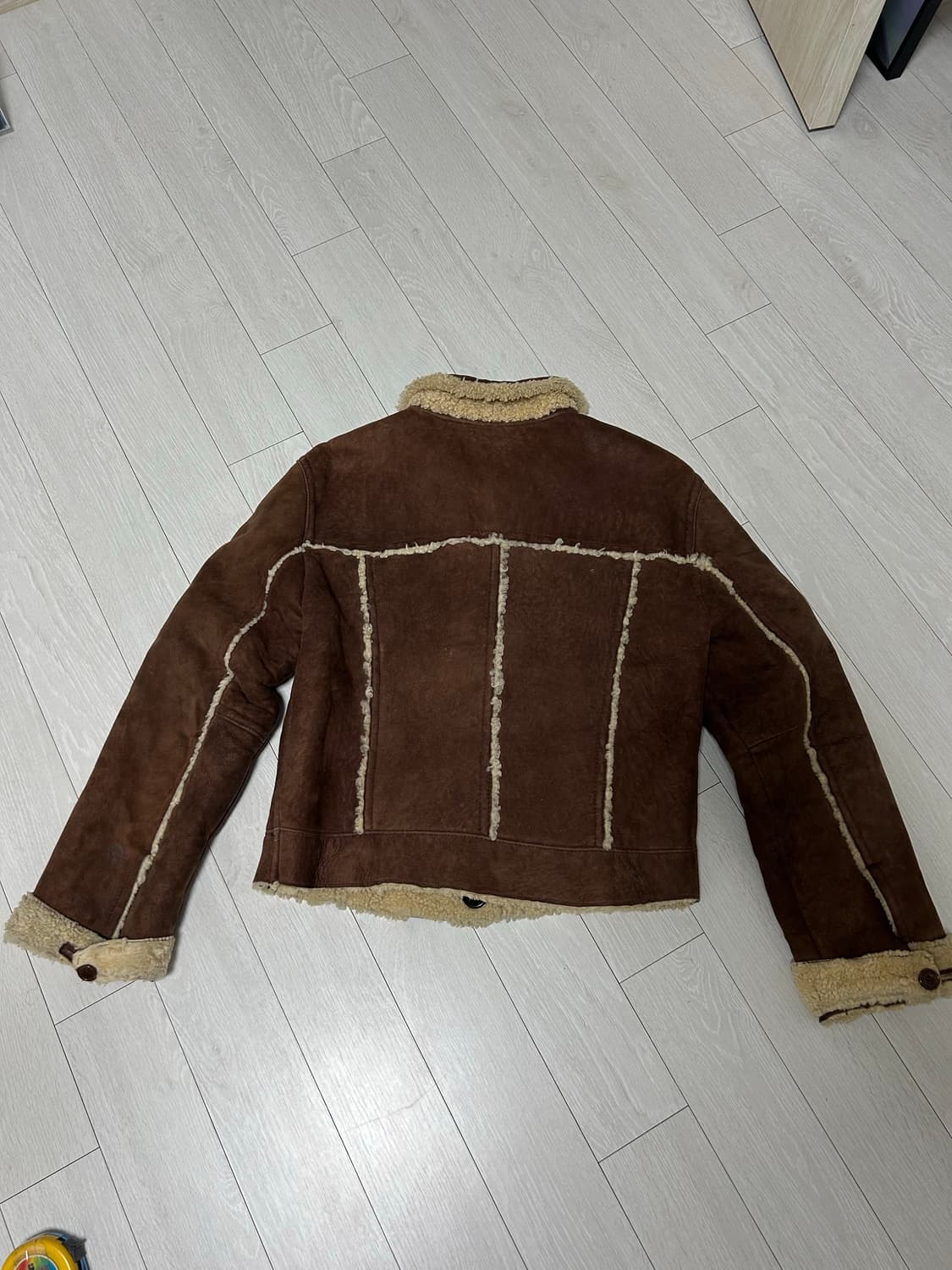 90‘s SYSTEM 양가죽 무스탕 상품이미지6