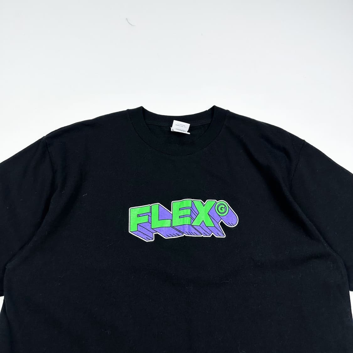 VTG 빈티지 플렉스 블랙 반팔 티셔츠 (L) 상품이미지1