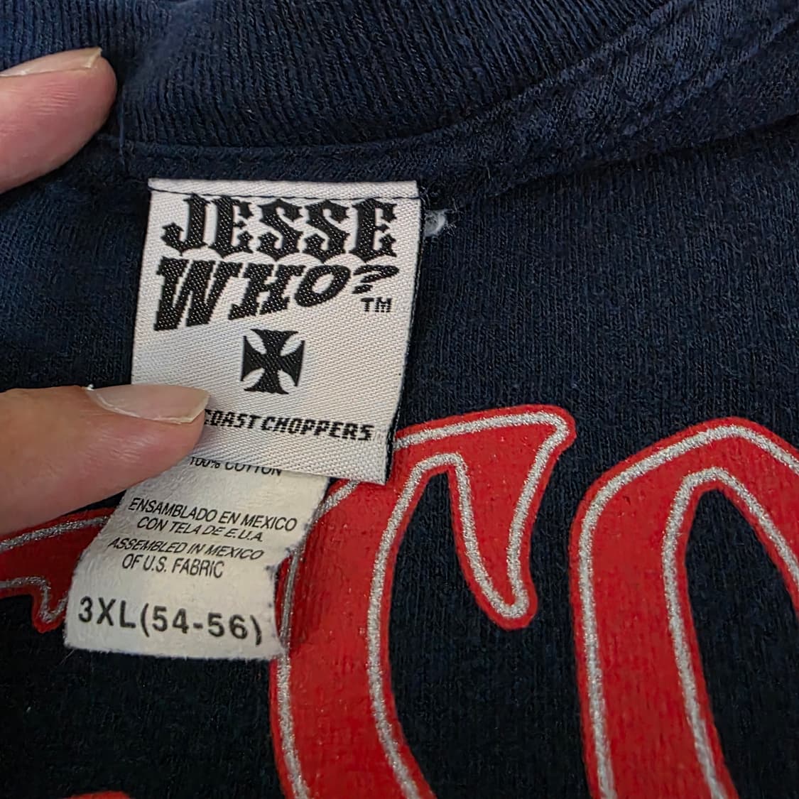 [3XL] 빈티지 WCC 웨스트 코스트 차퍼스 폰트 롱슬리브 네이비 상품이미지9